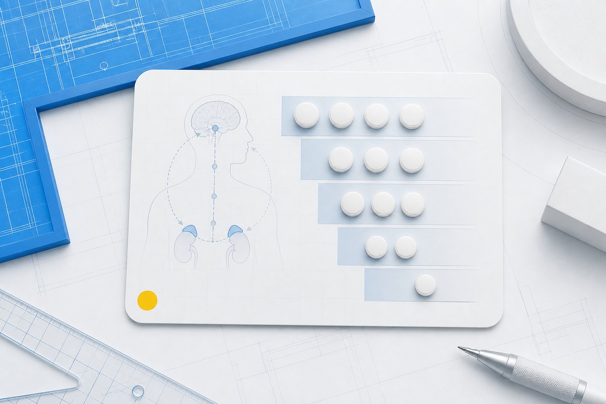 Prednisolone 10 mg tablets on a taper card