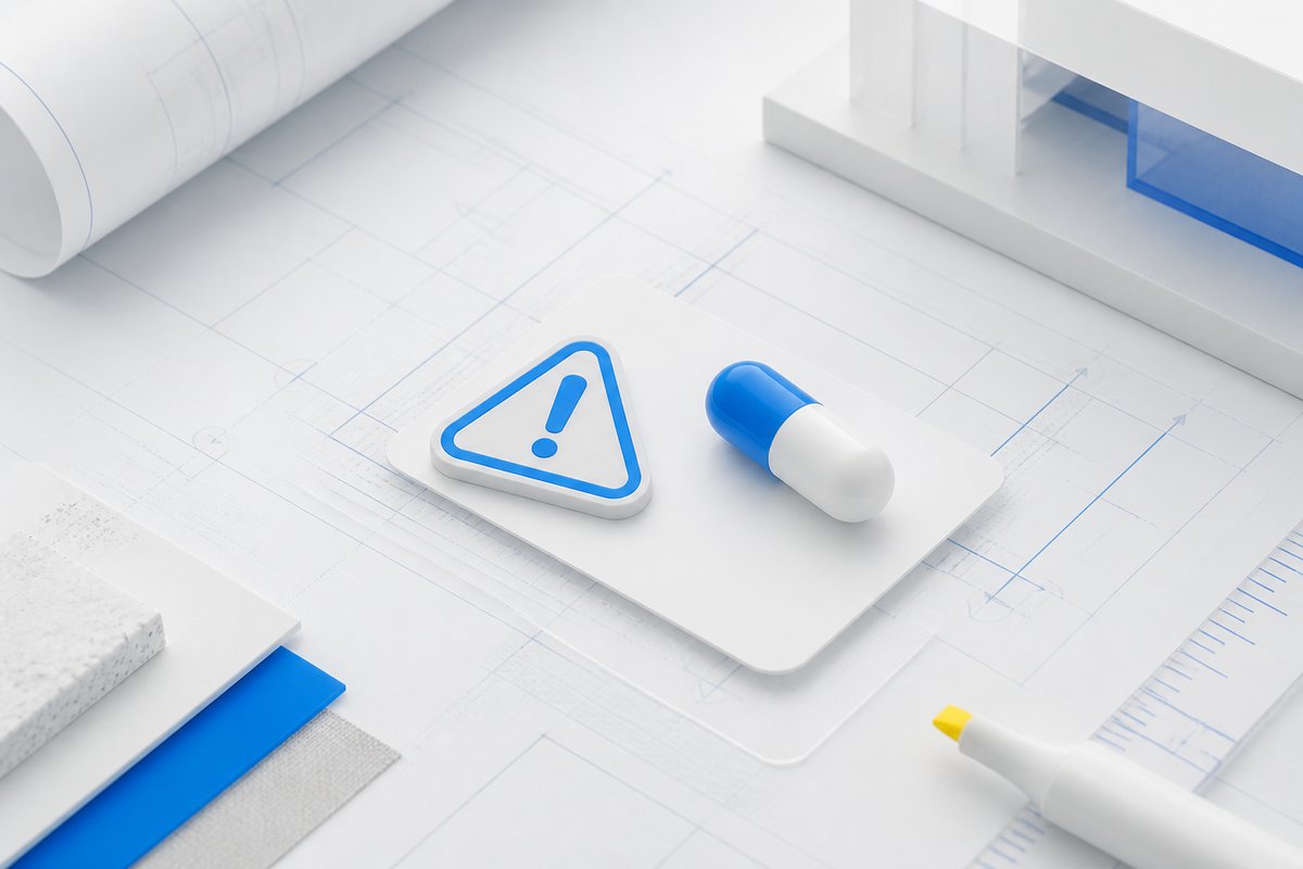 GI caution beside an orlistat 120 mg capsule